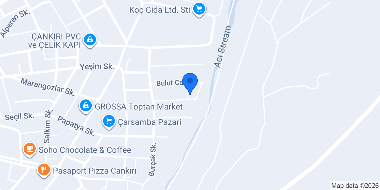 Çankırı Sırma Su konumu