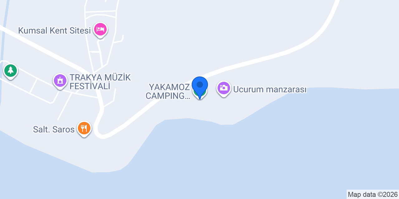 YAKAMOZ CAMPING-KARAVAN PARK konumu