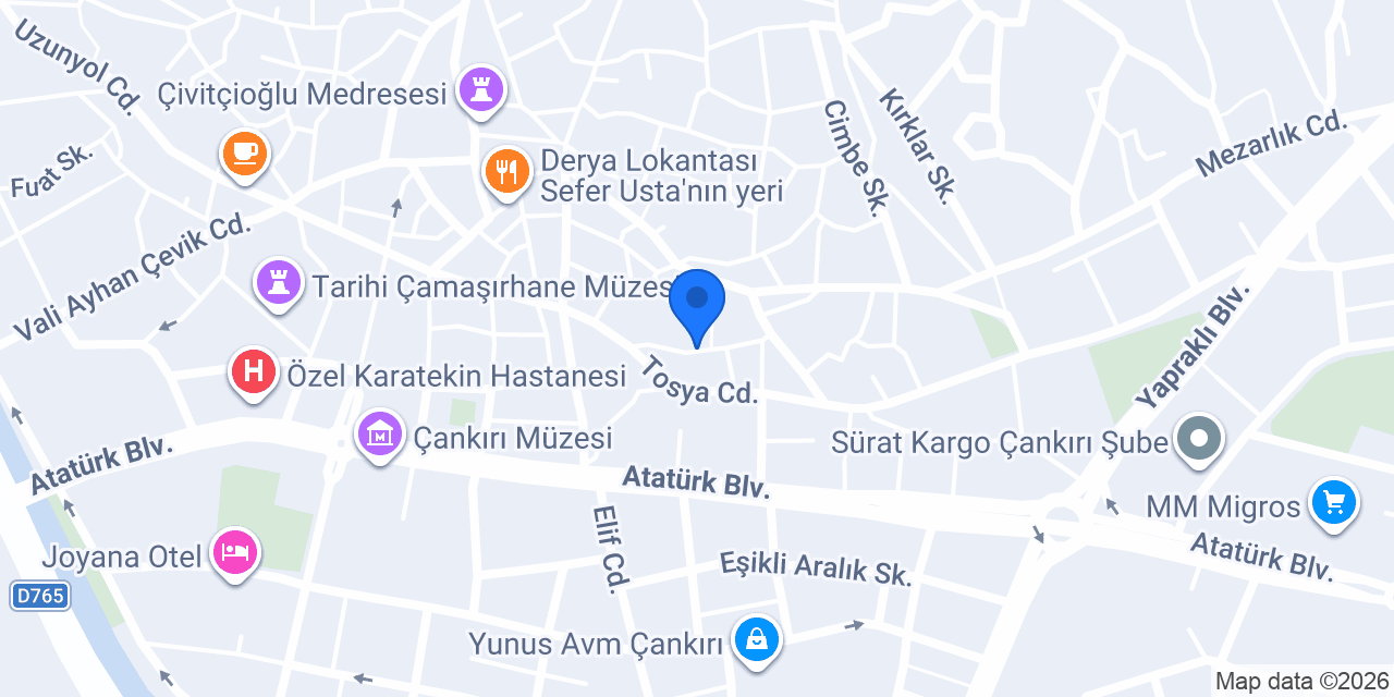 Acar Kuaför konumu