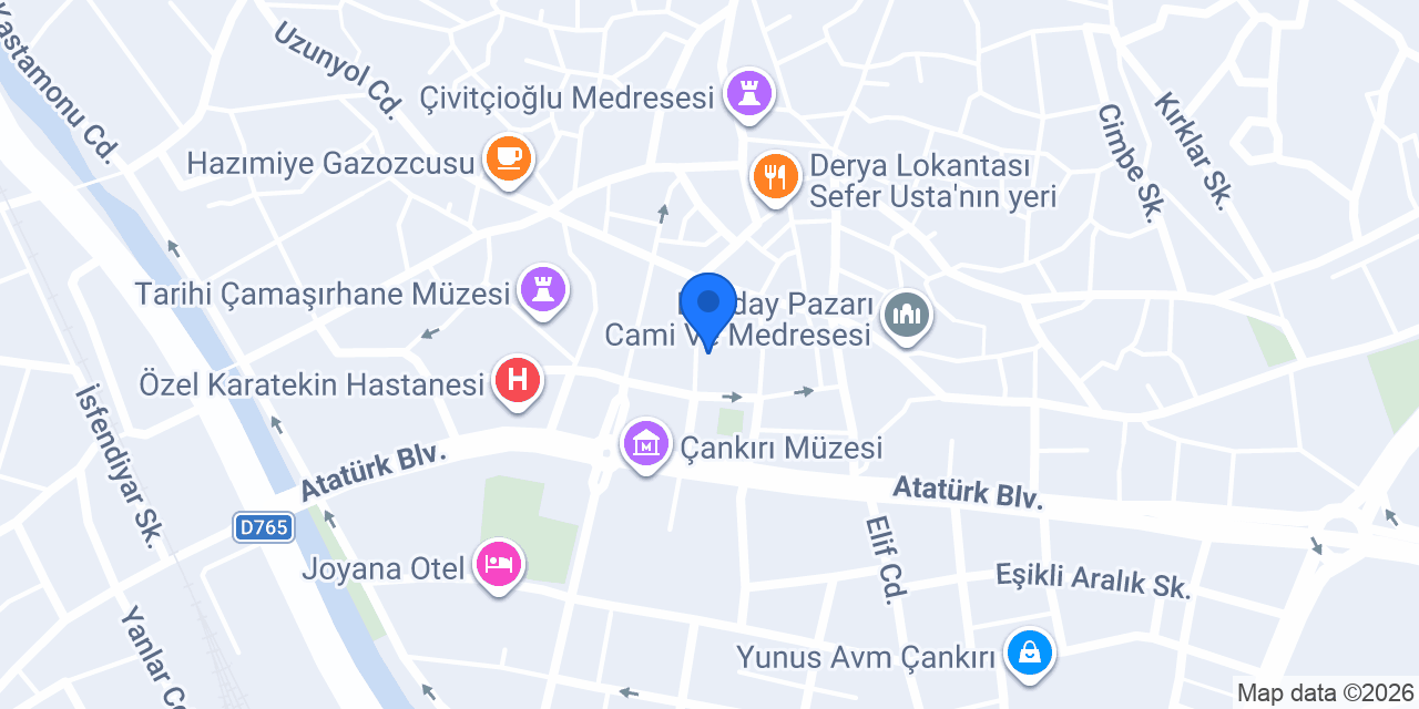 Babaoğlu Mobilya Tasarım konumu