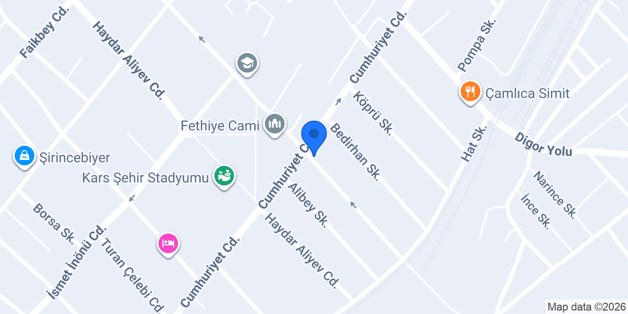 Özge Teknik Mutfak Banyo konumu
