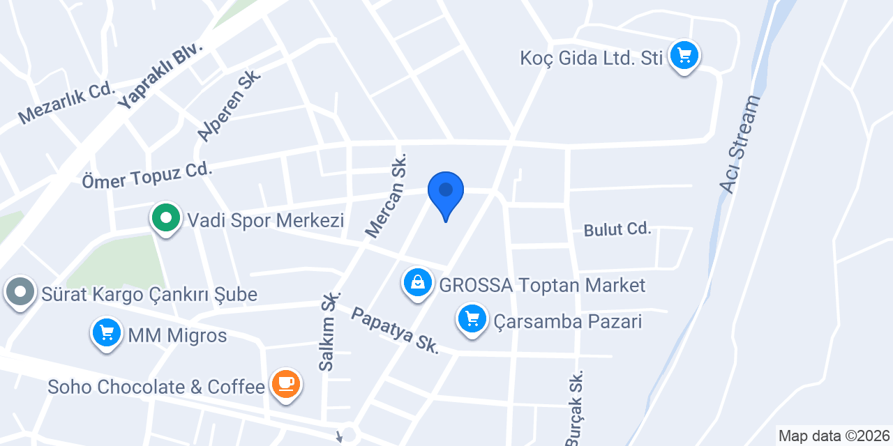Çankırı Hayvan Hastanesi konumu