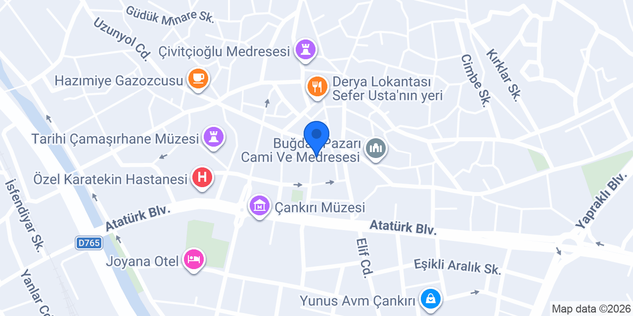 Babayusuf Giyim konumu