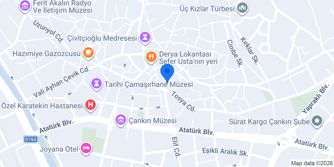 Yeşilay Danışmanlık Merkezi (YEDAM) Çankırı konumu