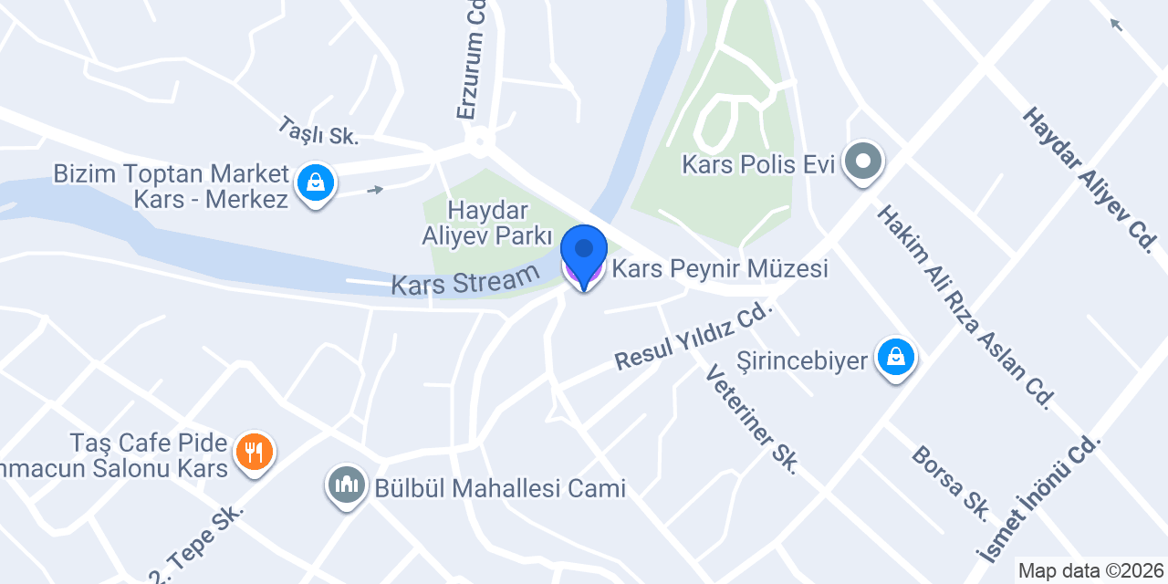 Kars Peynir Müzesi konumu