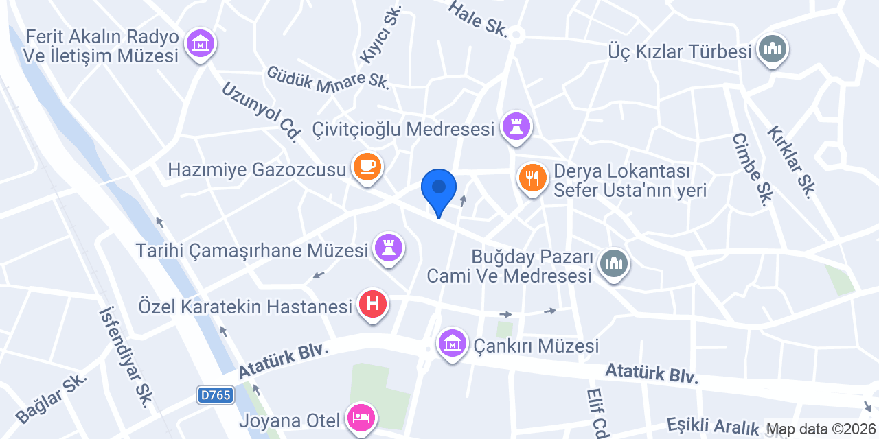 Özkanlı Tekstil konumu