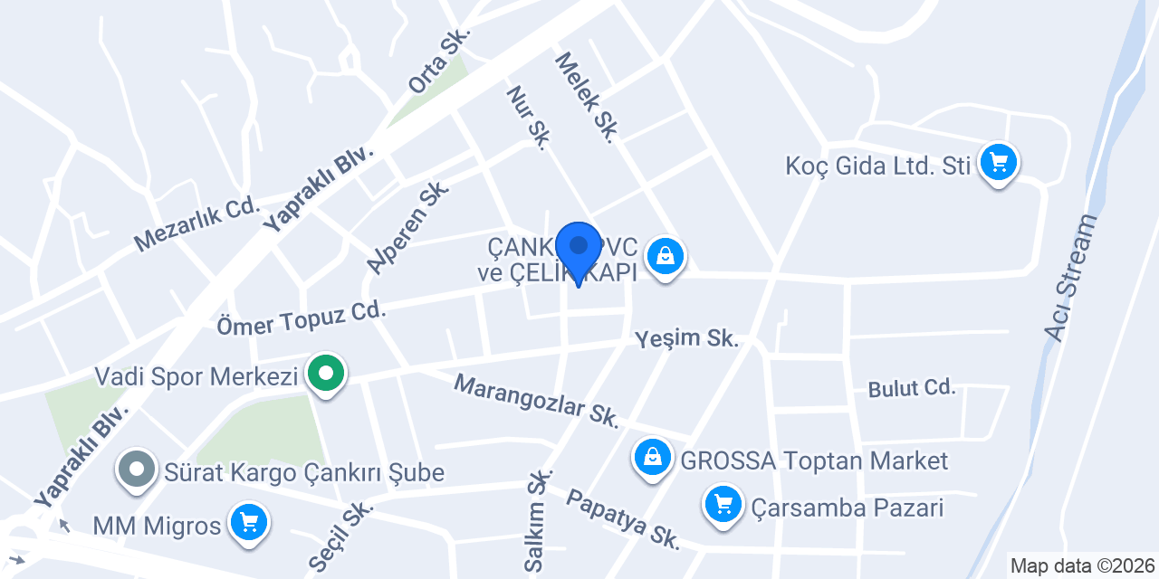 ÇANKIRI BOTANİK ÇİÇEK konumu