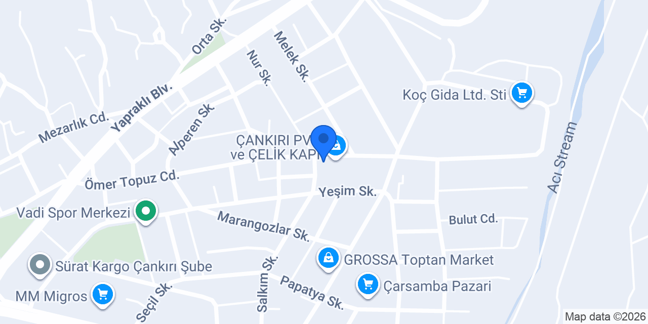Çankırı dekor cambalkon konumu