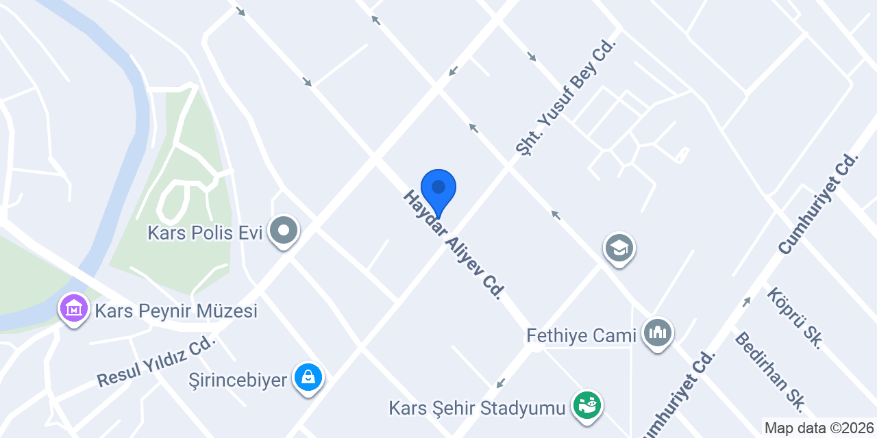 Kars Taksi Durağı konumu