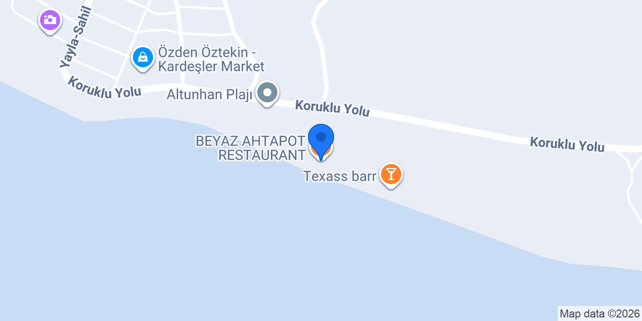 BEYAZ AHTAPOT RESTAURANT konumu