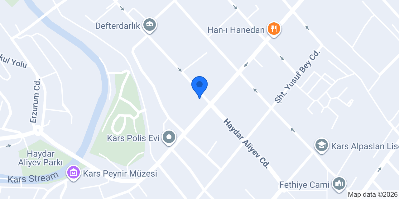 Halkbank Kars Şubesi konumu