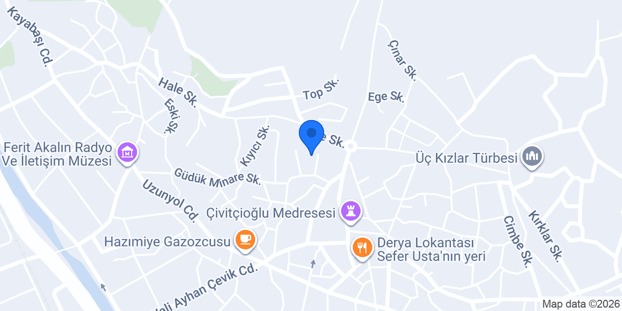 Mimar Sinan Kız Öğrenci Yurdu konumu