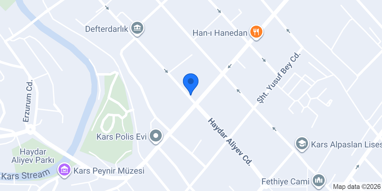 Biberzade Çiğköfte Kars konumu