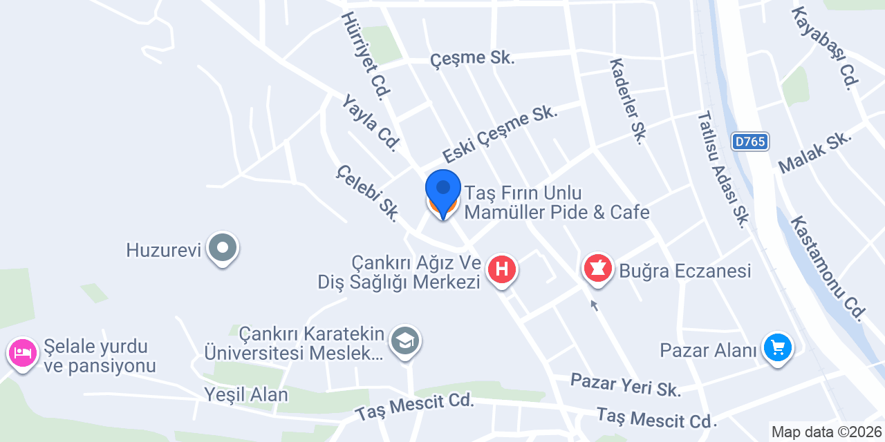 Taş Fırın Unlu Mamüller Pide & Cafe konumu