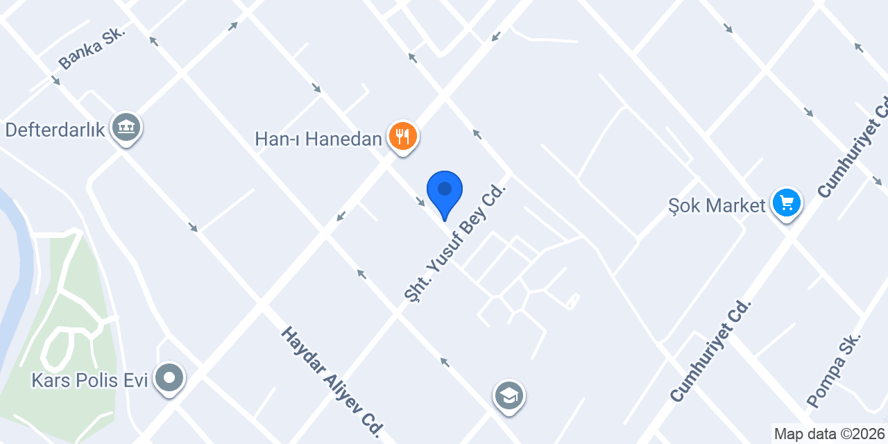 Kars Kaşar Peynircisi konumu