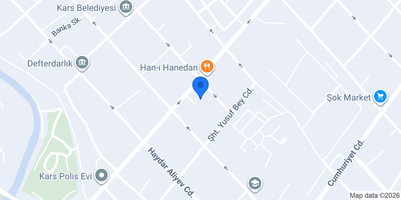KARS AVUKAT NECAT YAĞCI konumu