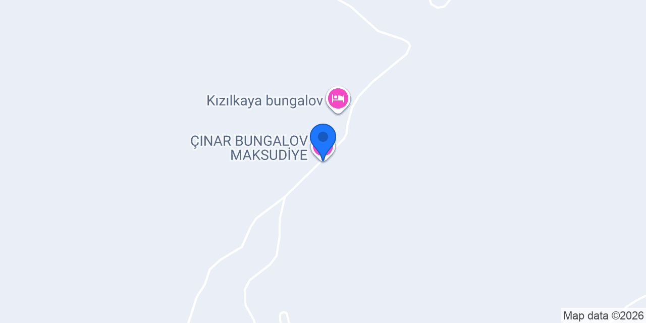 ÇINAR BUNGALOV MAKSUDİYE konumu