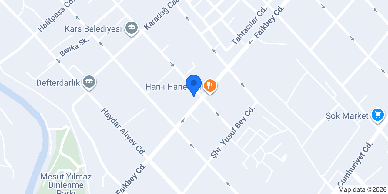 Avis Kars Şehir konumu