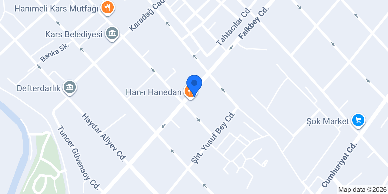Kars çiğköfte mıgonun yeri konumu