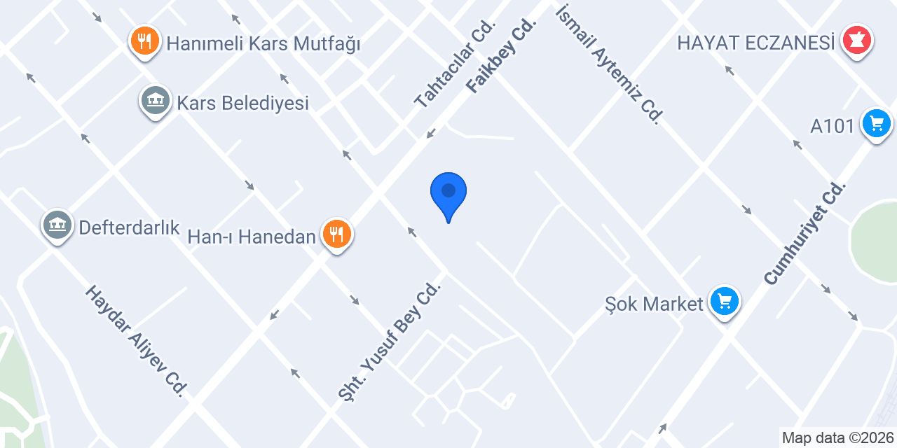 TDV Kars Kitap Kahve konumu