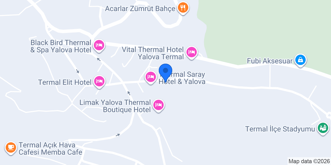 Saray termal hamam spa wellness konumu