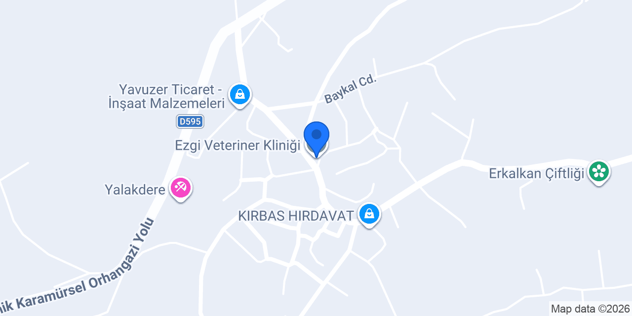 Ezgi Veteriner Kliniği konumu
