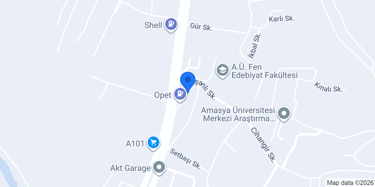 Bahçe Amasya konumu