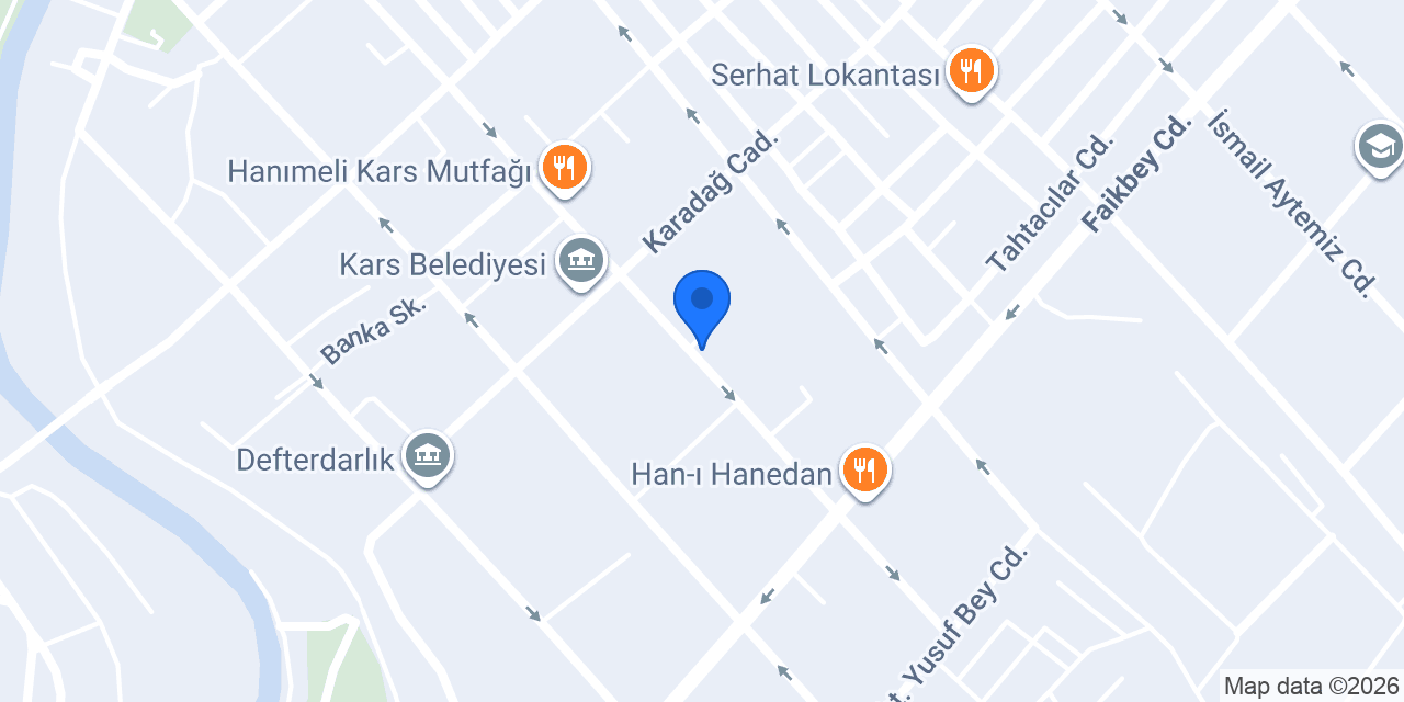 KARS LOCA VİP AKADEMİ konumu