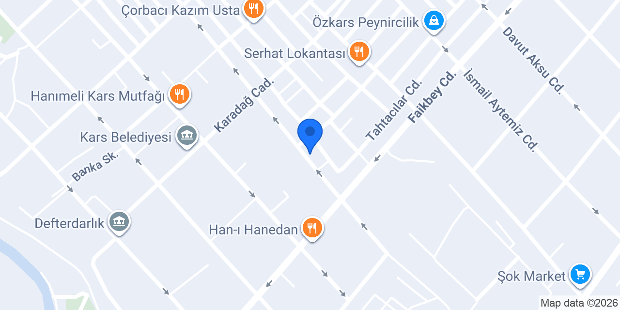 Akbank Kars Şubesi konumu