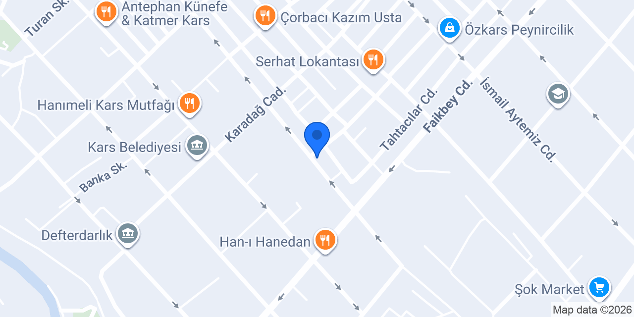 Donas Döner Kars - Merkez konumu