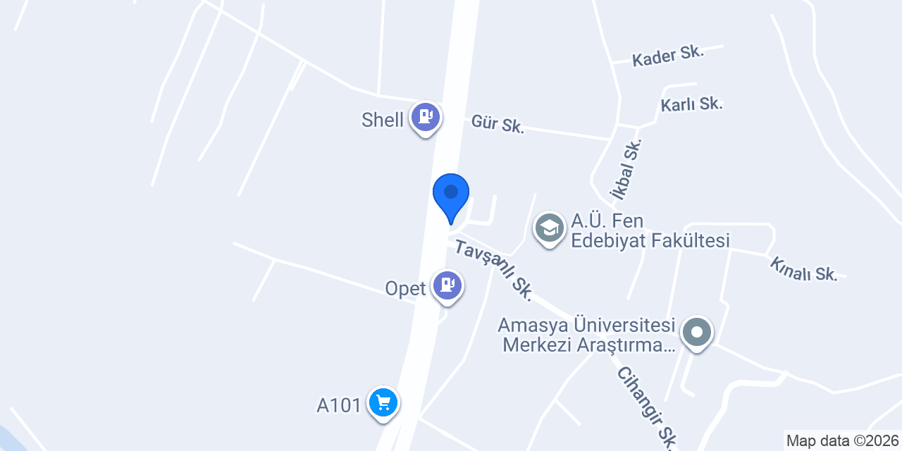 Amasya Üniversitesi konumu