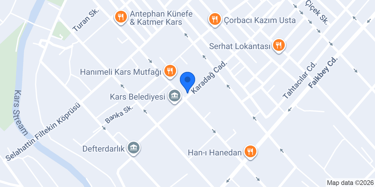 Kars Şehir Kulübü konumu