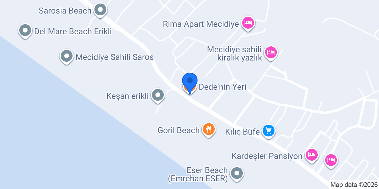 Dede'nin Yeri konumu