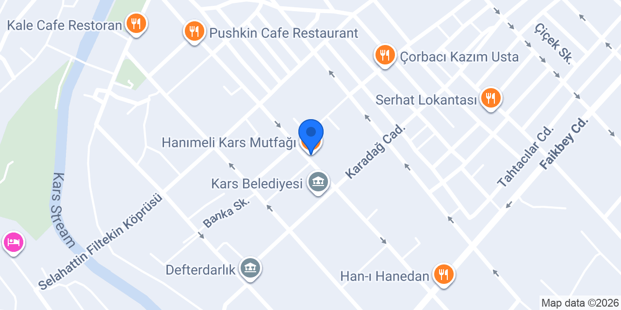 Hanımeli Kars Mutfağı konumu