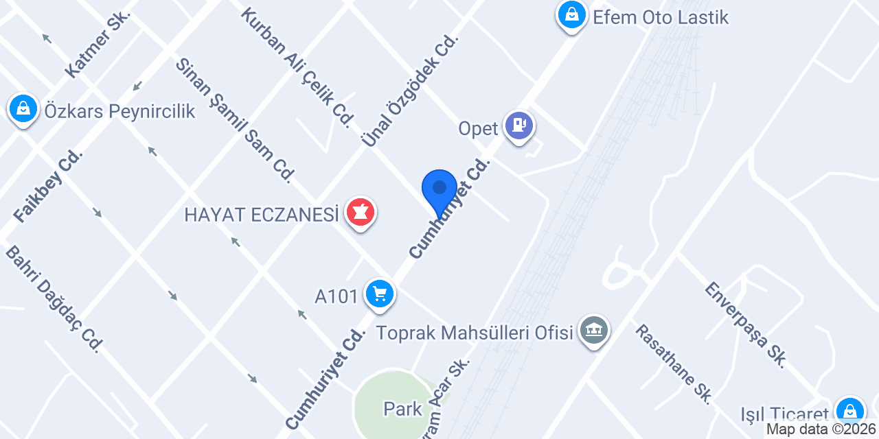Şifa Eczanesi konumu