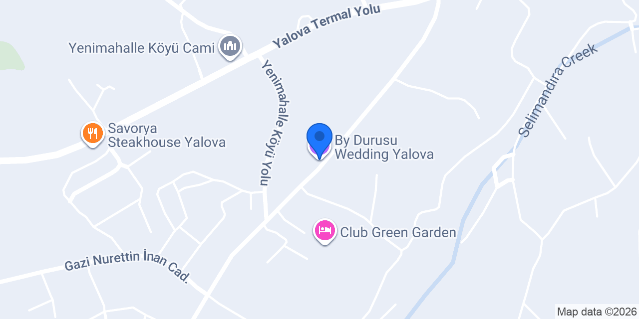 By Durusu Wedding Yalova konumu