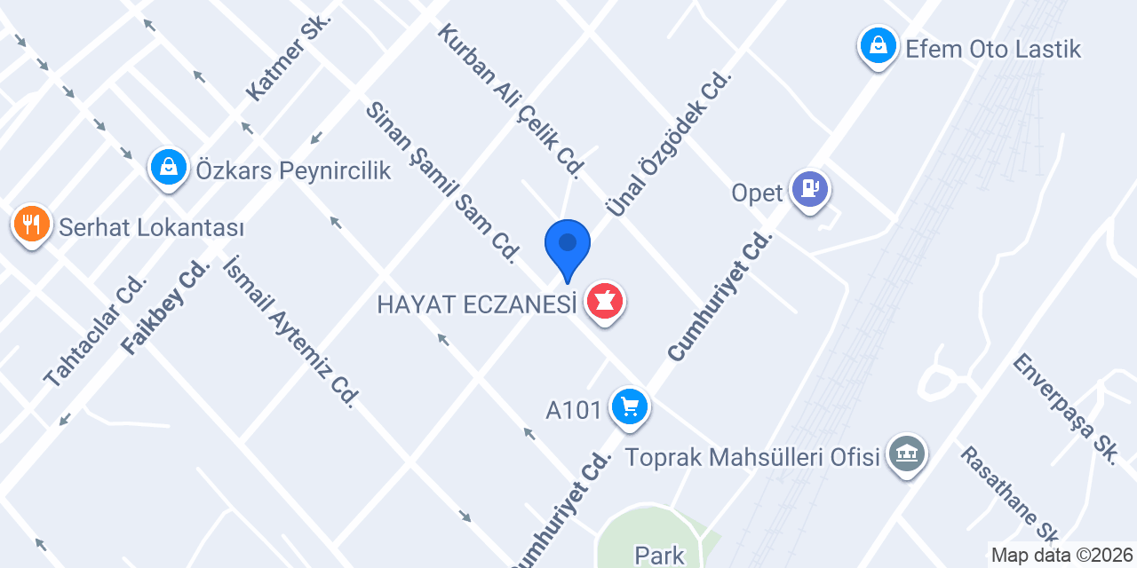 Furkan Eczanesi konumu