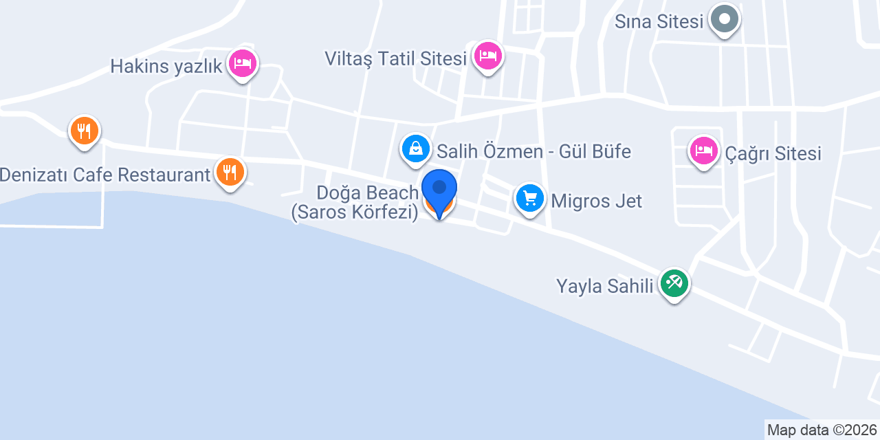 Doğa Beach (Saros Körfezi) konumu