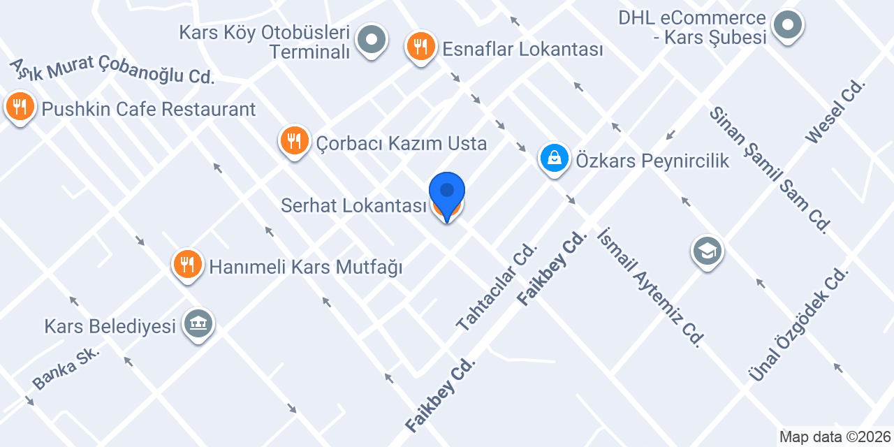 Serhat Lokantası konumu