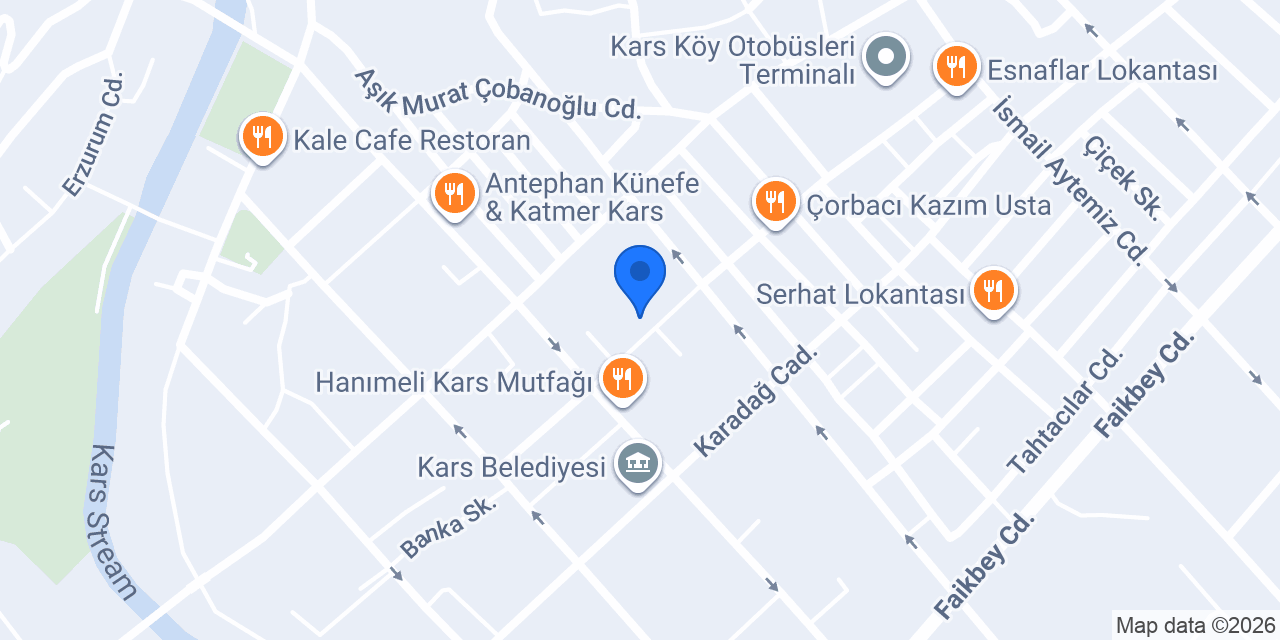 Kars Serhat Peynircilik konumu