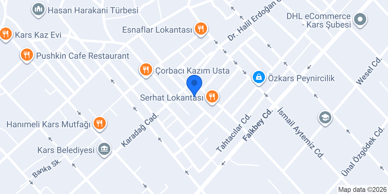 Ertemticaret kars su tesisat konumu