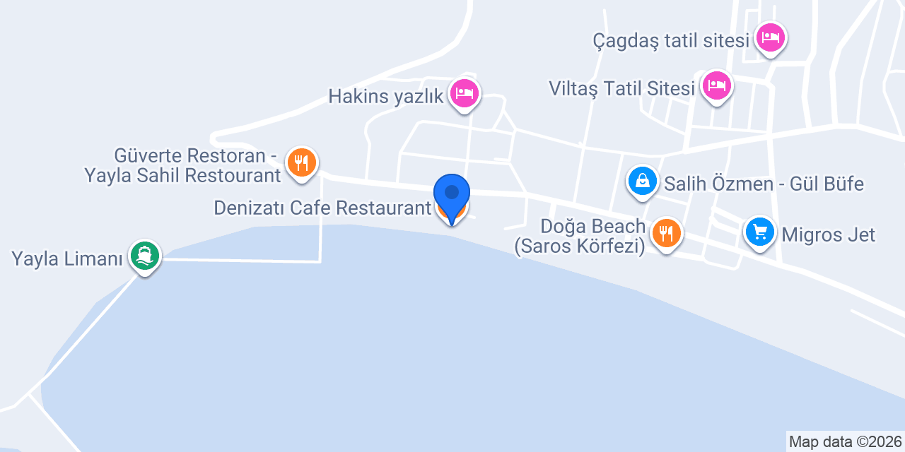 Denizatı Cafe Restaurant konumu