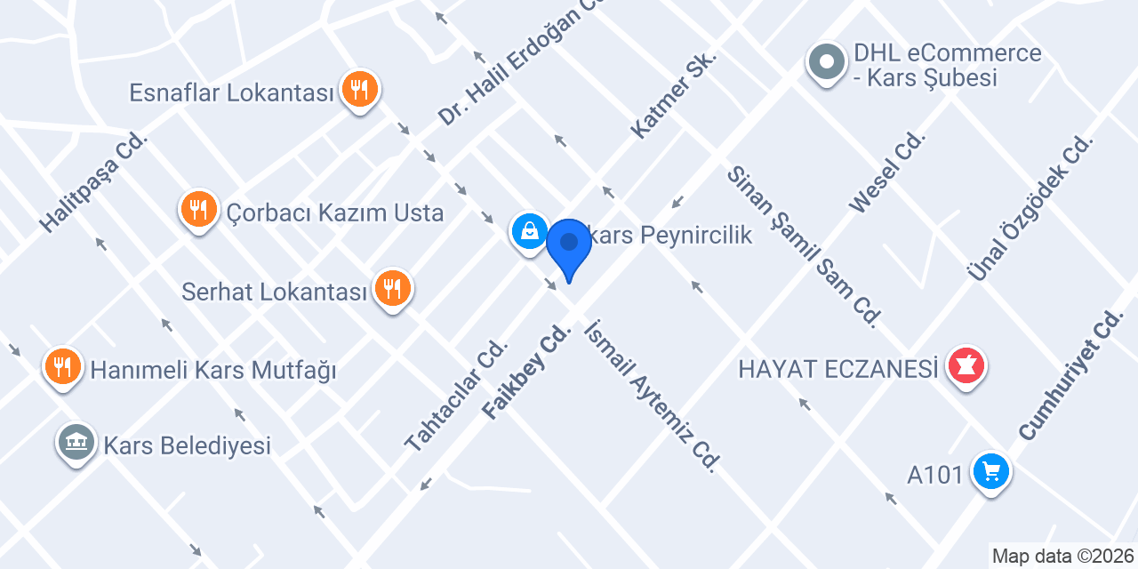 Aras Kargo Serhat Şubesi konumu