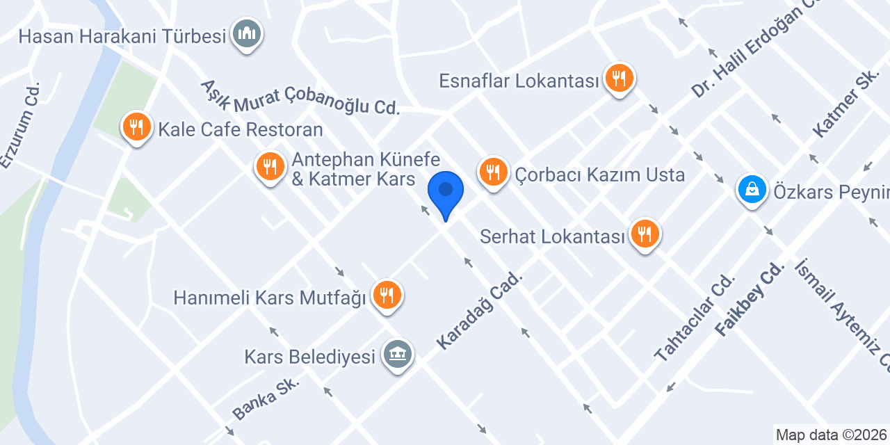 Bi Yerdeyim Cafe konumu