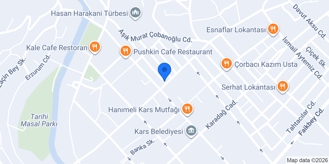 Kars Otogar Taksi - Kars Taksi konumu