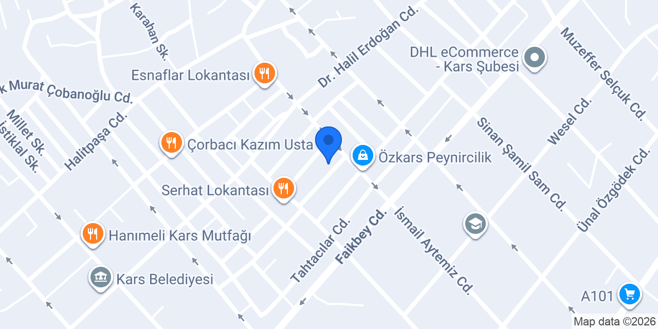Kars Yörem Peynircilik konumu