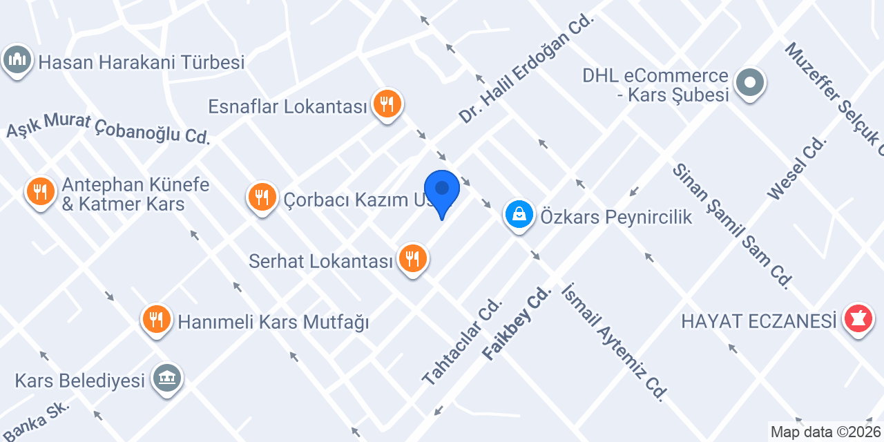 Özşahinler İnşaat konumu