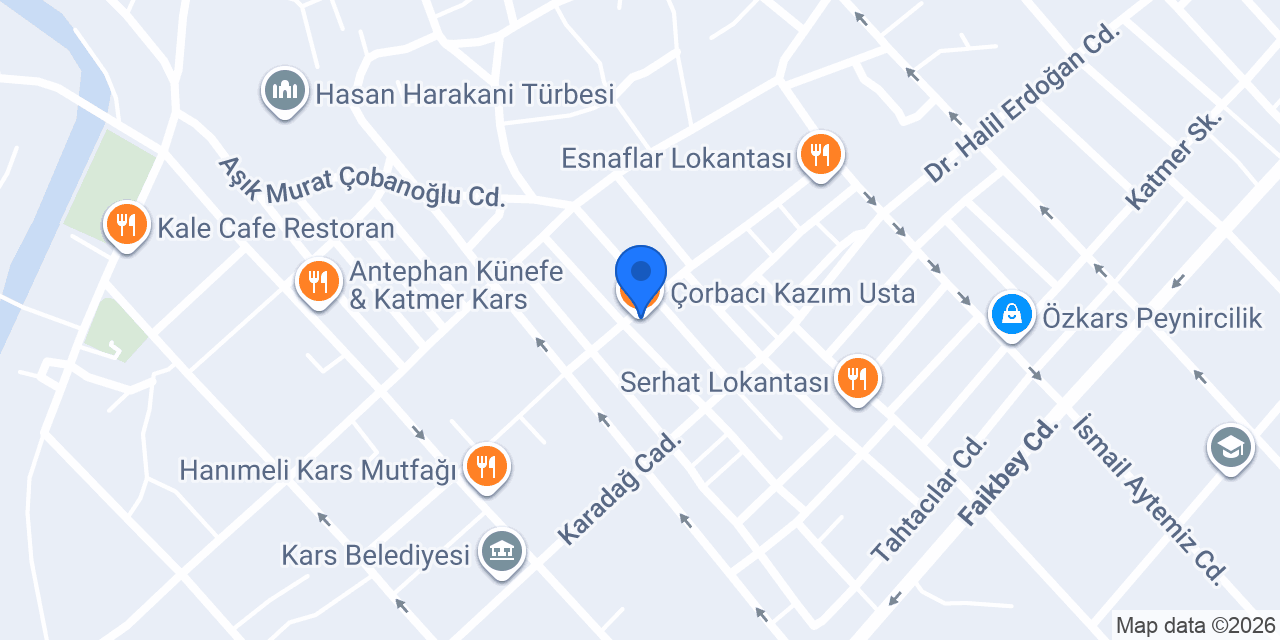 Çorbacı Kazım Usta konumu