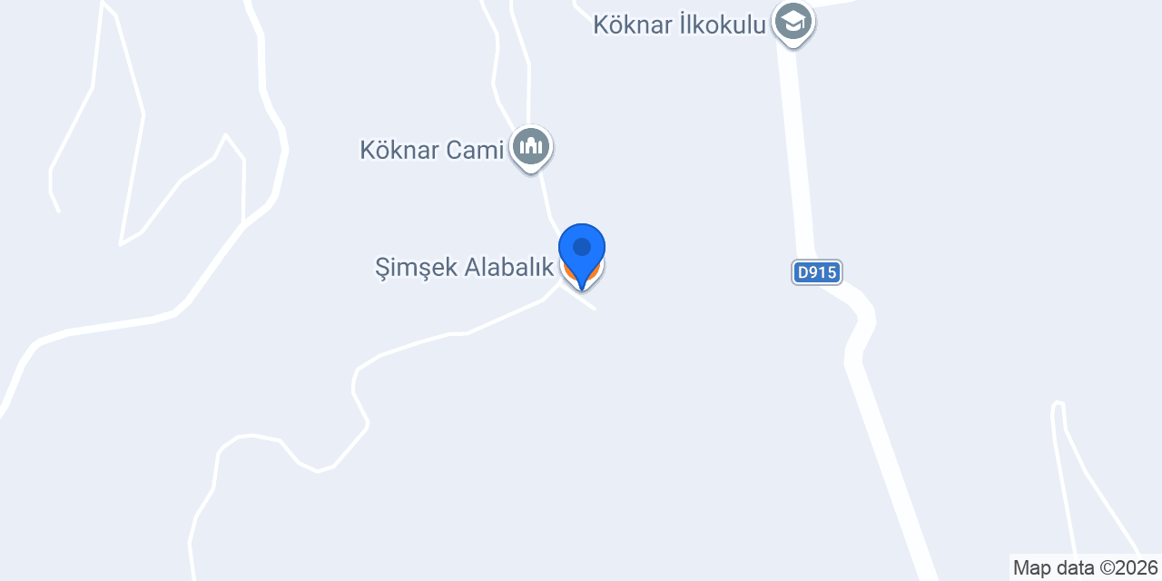 Şimşek Alabalık konumu