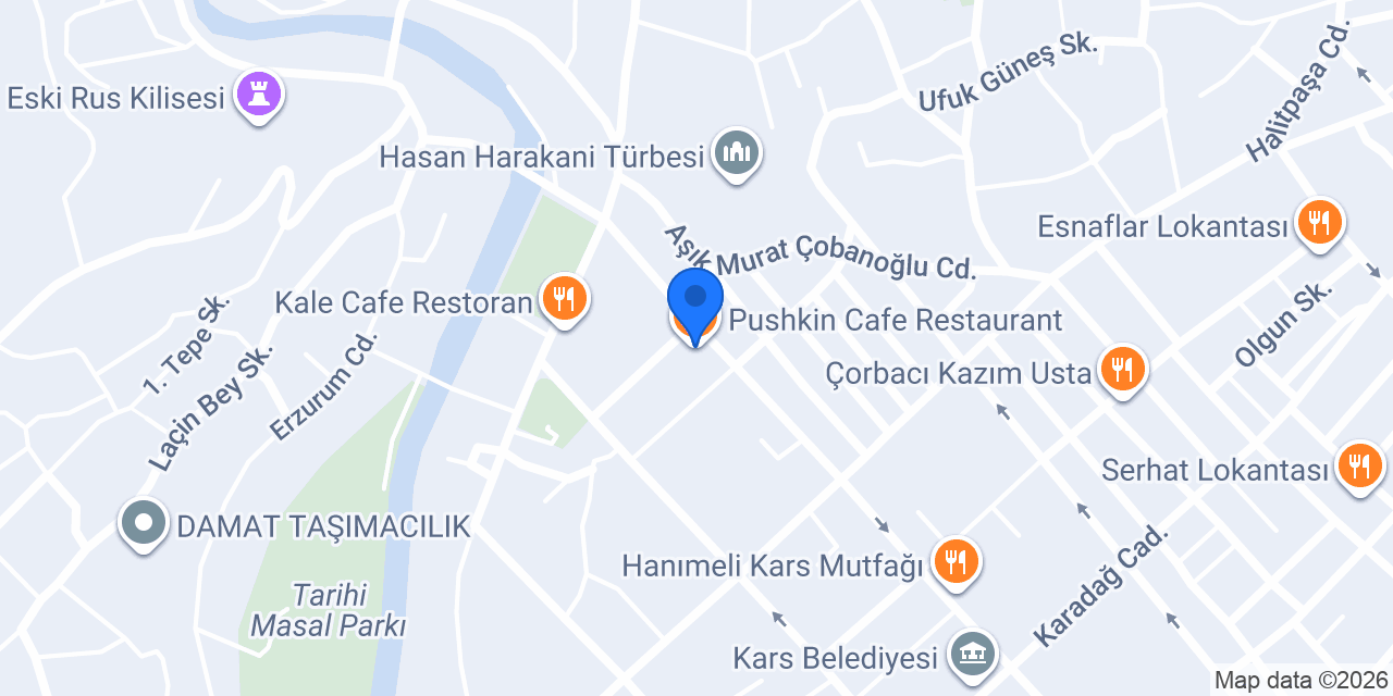 Pushkin Cafe Restaurant konumu